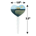 thumbnail image 6 of Sperm Whale Under Ship Heart Love Cupcake Picks Toppers Decoration Set of 6, 6 of 6