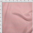 thumbnail image 4 of oneOone Cotton Jersey Pink Fabric Houndstooth Sewing Fabric By The Yard Printed Diy Clothing Sewing Supplies 58 Inch Wide, 4 of 4