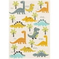 thumbnail image 2 of Unique Loom Whimsy Kids Collection Area Rug - Dinotopia (4' 1" x 6' 1" Rectangle Ivory/Black), 2 of 9