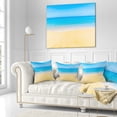 thumbnail image 3 of Designart Calm Blue Sea and Sky - Seascape Throw Pillow - 16x16, 3 of 5