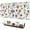 White Baseball Fun, variant on Long Mouse Pads for Desk,Yellow Baseball Items Pattern Desk Mats on Top Of Desks, Desk Mouse Pad Extra Large with 3mm Non-Slip Base and Stitched Edge for Gaming,Office,Work,Home 31.5"x11.8"