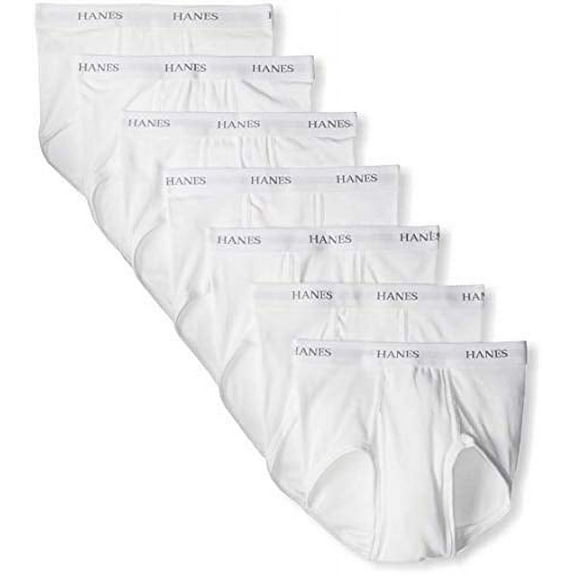 Hanes Men's Tagless No Ride Up Briefs,White (XX-Large, White)