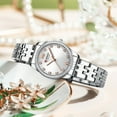 thumbnail image 2 of CURREN Classy Dress Watches for Women Stainless Steel Band Clock Female Rhinestone Dial Slim Wristwatches Ladies, 2 of 6