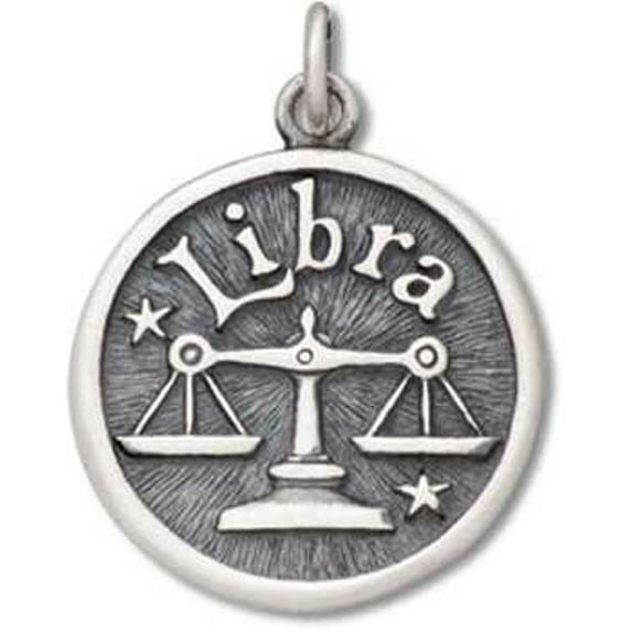 Sterling Silver 20" .8mm Libra Scales Pendant Necklace
