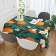 thumbnail image 2 of Yayeee Tablecloths 54" x 54" Rectangle Wrinkle Resistant Party Table Cover, Orange Leaves, 2 of 8
