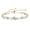03-Aquamarine, variant on Sterling Silver Emerald Teardrop Tennis Bracelet for Women with May Birthstone and Adjustable Bolo Chain, Gold Plated