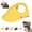 Yellow, variant on HonestMatter Dog Sun Hat, Dog Baseball Cap Adjustable Chinstrap, Canvas Dog Hat for Medium Large Dogs, Outdoor Sport Pet Cap with Ear Holes, Yellow, Size XL
