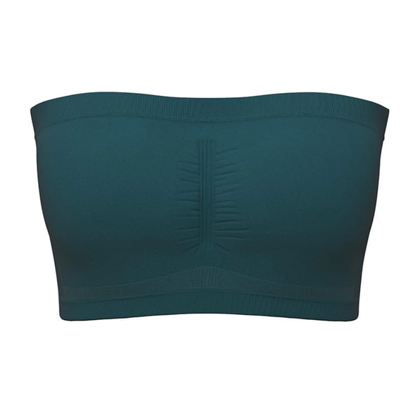 FAZVAOO Strapless Bras for Women Padded Strapless Bra No Underwire (Green,1 pack,Size S-6XL)