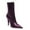 Purple, variant on XYD Women Pointed Toe Ankle Boots Stiletto Heels Lace-up Events Office Booties Shoes Size 7 Purple