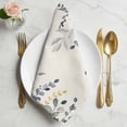 thumbnail image 2 of Blue Grey Eucalyptus Cloth Napkins, Farmhouse Weeping Leaves on Linen Washable and Reusable Dinner Napkins Set of 8, Table Napkin for Kitchen Party Birthday Wedding Hotel Housewarming 20"x20", 2 of 9