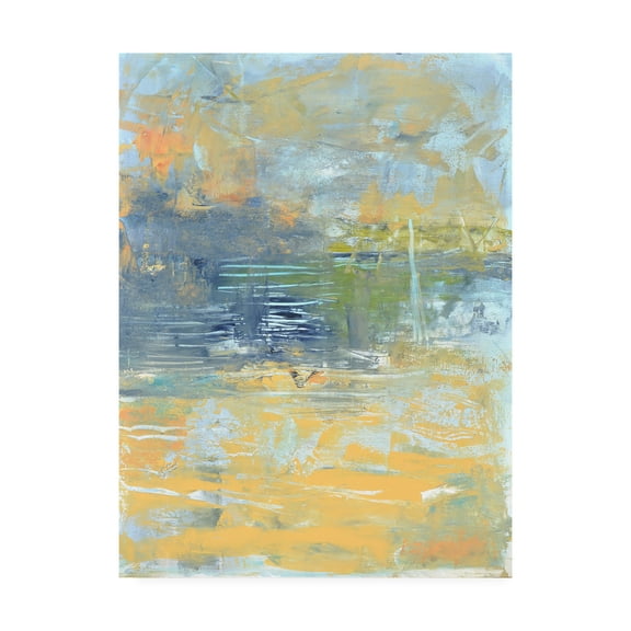 Trademark Fine Art 14 x 19 Abstract Canvas Art ' Chesapeake Bay ' by Mila Apperlo