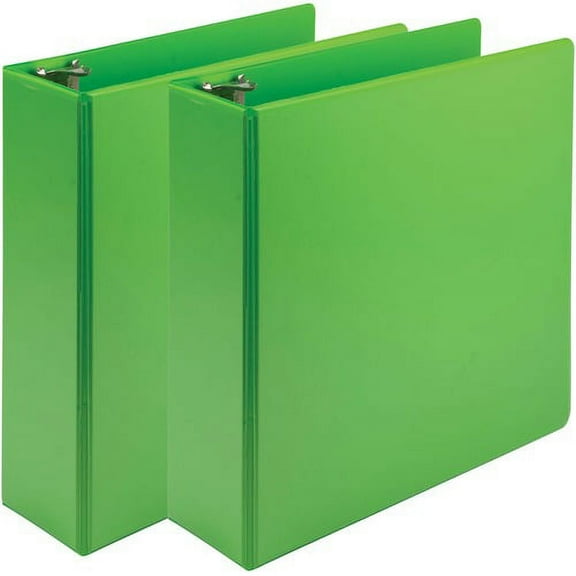 Samsill Earth's Choice Plant-based View Binders - 3" Binder Capacity - Letter - 8 1/2" x 11" Sheet Size - 3 x Round Ring Fastener(s) - 2 Pocket(s) - Chipboard, Polypropylene, | Bundle of 5 Packs