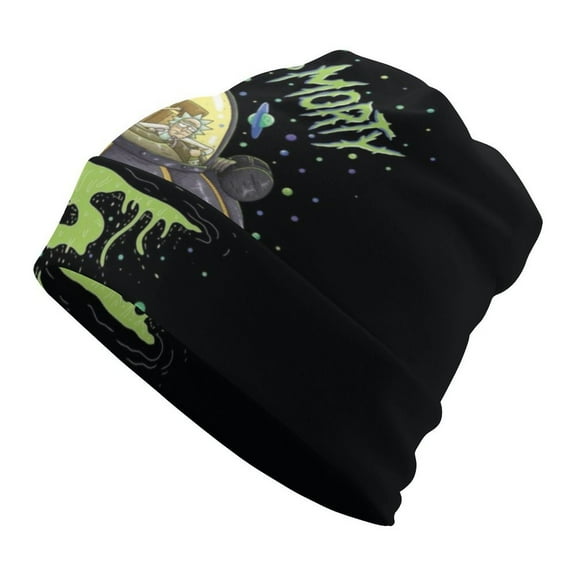 Rick And Morty Unisex Beanie Hats Cuffed Skull Cap Fall Winter Warm Hat Pullover Cap Leisure Cap for Women Men