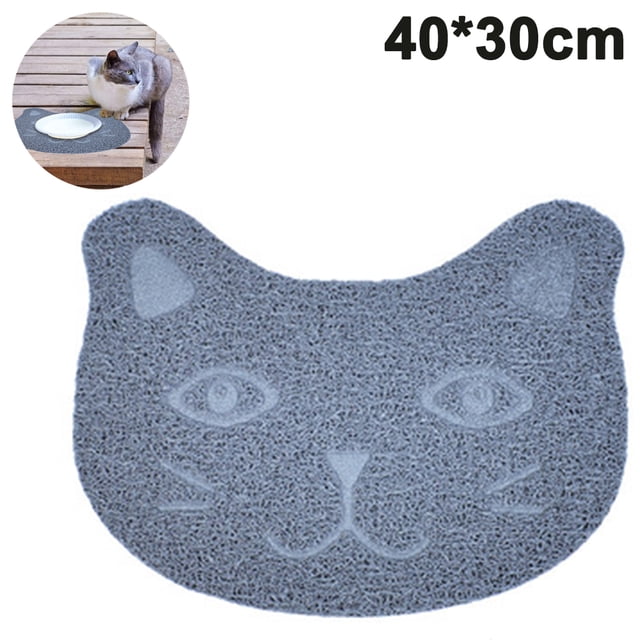 Cute Cat PVC Food Bowl Pad antideslizante Food Mat para perro gato cachorro Ormromra 220363-2