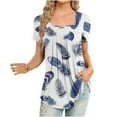 thumbnail image 3 of Pompotops T-Shirt Décontracté à Manches Courtes Imprimé Mode pour Femmes, 3 of 6