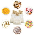 thumbnail image 5 of Bolsitas de organza de yute, 24 bolsas de regalo de organza de 10 × 15 cm con cordón reutilizable para bodas, joyas, dulces, festivales, 5 of 5