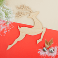 thumbnail image 3 of Reindeer Cutout 14 inch, Pack of 5 Unfinished Christmas Wood Cutouts for Crafts, Door Hangers, and Party Décor, by Woodpeckers, 3 of 5