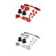 thumbnail image 1 of Kit de Botones Completos de Cromado Rojo Y Plateado para Controlador Schmuck Stueck, 1 of 9