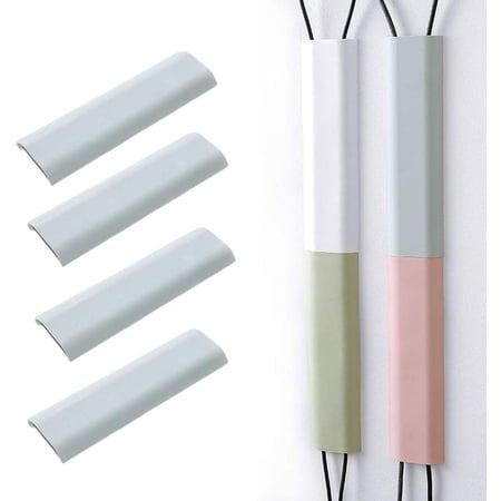 Cable Concealer White Adhesive Hides TV Cords 4X 11 inch White Cable Raceways Can Be Fit Together to Any Length for Home Theater TV and Office