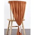 thumbnail image 6 of Terracotta Chiffon Table Runner 10Ft Wedding Table Runner 29x120 Inches Sheer Romantic Tulle Table Runner for Wedding Decor Bridal Shower Baby Shower Birthday Party Cake Table Decoration, 6 of 8