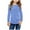 Sky Blue, variant on Girls Casual Tunic Tops Knot Front Long Sleeve Loose Soft Blouse T-Shirt Size 4-13,Hot Pink,8-9 Years