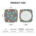 thumbnail image 6 of Uemuo Fruit Ice Cream Pattern Waterproof Square Couch Cushion Covers, Magic Sofa Covers Washable, Stretch Sofa Seat Cushion Slipcovers, 6 of 9