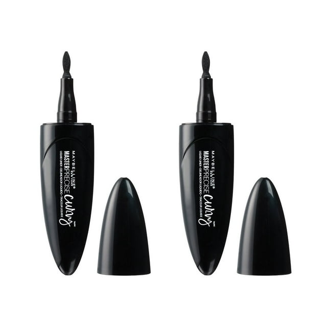 Delineador de ojos Maybelline New York Master Precise Curvy Black 2 unidades