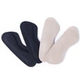 thumbnail image 2 of EeaseMX 3 pares de protectores de talón autoadhesivos de cuero para el cuidado de los pies, plantillas y almohadillas traseras para zapatos de tacón (negro), 2 of 3