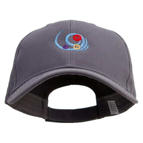 Bingo and Lotto Embroidered Big Size High Profile Twill Cap - Grey XL-3XL
