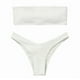 thumbnail image 5 of Toystoory Mujer Traje de baño Bustier Traje de baño Ropa de playa Traje de baño vintage Ropa Blanco 2piezas Toystoory CBP216879, 5 of 6