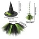 thumbnail image 4 of Conjunto De Disfraz De Bruja Para Halloween. Sombrero De Bruja, Vestido Y Accesorios Para Cosplay De Halloween., 4 of 8