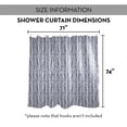 thumbnail image 7 of Creative Products Navy Herringbone Pattern 71x74 Shower Curtain, 7 of 7