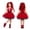 Red, variant on Princess Dress Rise of Red Costume Cosplay, Red Halloween Outfit with Sleeveless Full Skirt for Themed Party and Cosplay Events, Anime Cosplay