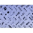 thumbnail image 1 of Ahgly Company Machine Washable Indoor Rectangle Solid Blue Modern Area Rugs, 2' x 3', 1 of 4