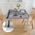 thumbnail image 2 of HAOXIT Original Design Rectangular Table Cloth Kitchen Dinning Decoration Table Cover 46*46, 2 of 8