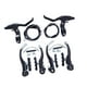 thumbnail image 1 of Juego de frenos en V delanteros y traseros Colamx accesorio completo para bicicleta de carretera resistente Negro, 1 of 8