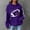 Purple, variant on VISALY Fashion Hoodies Sweatshirts Football Sweatshirts Printed Fashion Pullover with Pockets Long Sleeve Tops Jacket Coat Drawstring Hooded Oversized Sweatshirt Trendy Hoodies Basic Pullover Black L