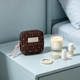 thumbnail image 6 of Feledorashia Sanitary Napkin Storage Bag, Portable Period Pouch, Heart Dots Fabric Mini Organizer, Compact Small Squares Makeup Purse with Double Zipper and Soft Quilted Design, 6 of 6
