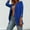 Blue, variant on Blazers for Women Women's Autumn Solid Color Flip Tie Button Long Sleeved Suit Jacket Blazers for Women Business Casual Work Office Suit Jackets Green M