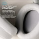 thumbnail image 4 of JLab JBuds Lux ANC Auriculares inalámbricos, Blanco nube, Cancelación activa de ruido híbrida, Sonido personalizable, Compatible con audio espacial, Auriculares Bluetooth supraaurales premium, 4 of 5