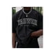 thumbnail image 1 of Men's Summer Yahweh Monogram T-Shirt - White with Bold Black Lettering, Round Neck, Slight Stretch, Regular Fit Casual Tee, Breathable Knit Fabric for everyday Summer Wear, Relaxed outfit | Bold Lett, 1 of 7
