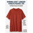 thumbnail image 2 of KingSize Men's Big & Tall Shrink-Less Lightweight Longer-Length Crewneck Pocket T-Shirt, 2 of 6