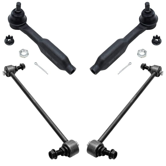 Detroit Axle - Front Sway Bars Tie Rods for 2005-2009 Honda Odyssey [Touring Models] 2006 2007 2008, 2 Outer Tie Rods, 2 Sway Bar Links Replacement