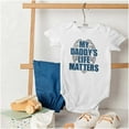 thumbnail image 4 of Daddy Life Matters Police Badge Romper Boys or Girls Infant Baby Brisco Brands 12M, 4 of 6
