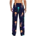 thumbnail image 3 of Balery Men'S Sea Jellyfish Pants,Sleepwear Pants,Pajama Pants,Pj Bottoms Drawstring And Pockets-X-Large, 3 of 9