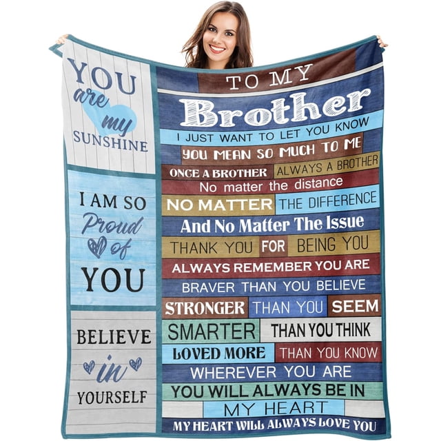 LHSHID Father's Day Graduation Blanket Gift for Brother 60x80in