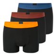 thumbnail image 1 of SCHIESSER boxer hombre 3-pack - serie "95/5", pantalón, logo cintura Negro/Rojo/Naranja L (Large), 1 of 3