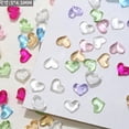 thumbnail image 3 of Abalorios de uñas NEWSPIED, 200 unidades, de resina en forma de corazón, para uñas de San Valentín, 3 of 7