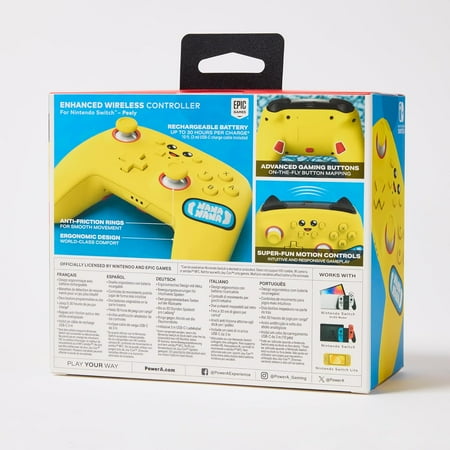 PowerA Enhanced Wireless Controller for Nintendo Switch, Fortnite Peely