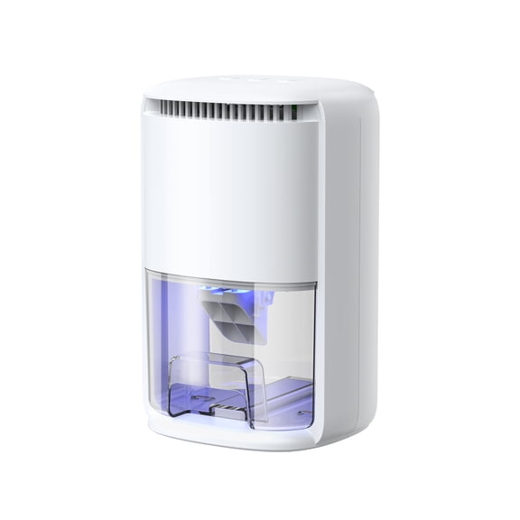 Ouxumoll Dehumidifier, 40 OZ Small Dehumidifiers, Quiet with Auto Shut Off, Dehumidifiers for Bedroom (280 sq. ft), Bathroom, RV, Closet, White